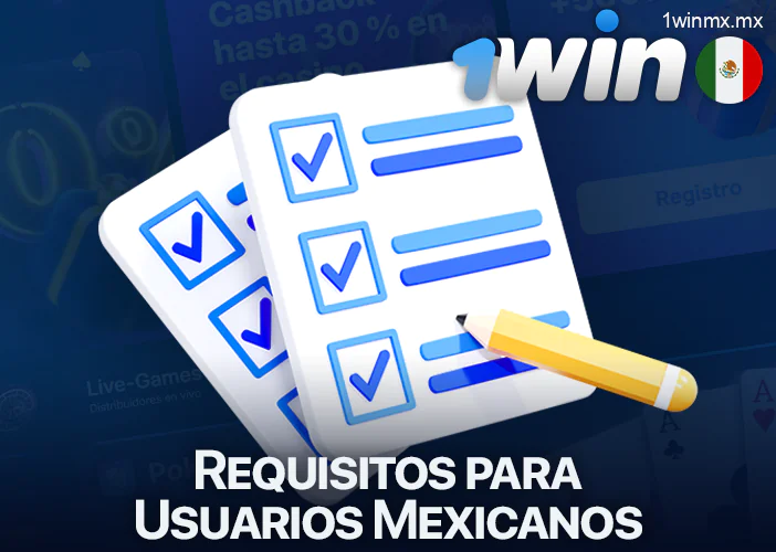 Requisitos para mexicanos al usar bonos 1win