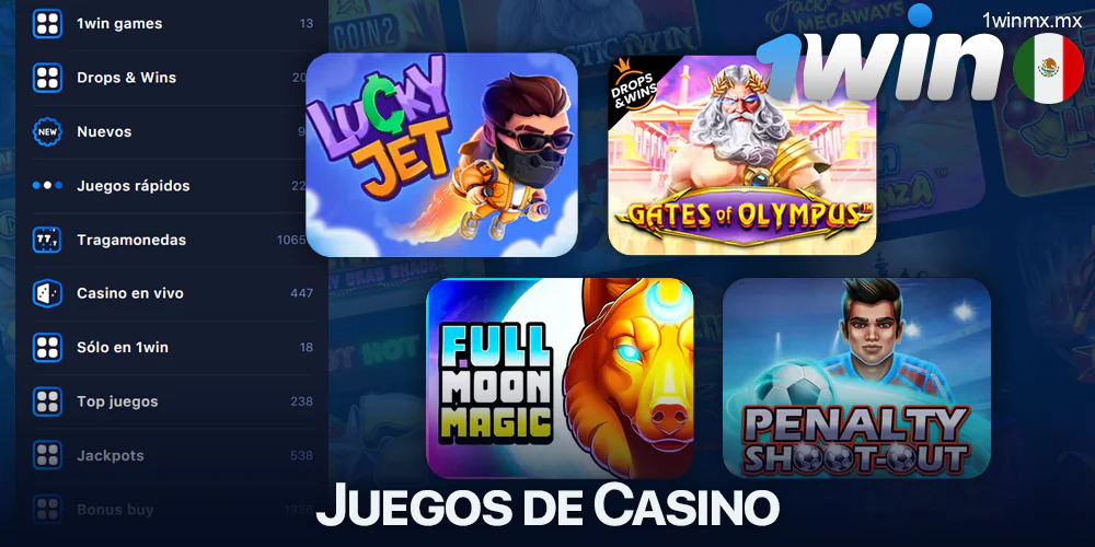 Juegos de Casino en línea de 1win