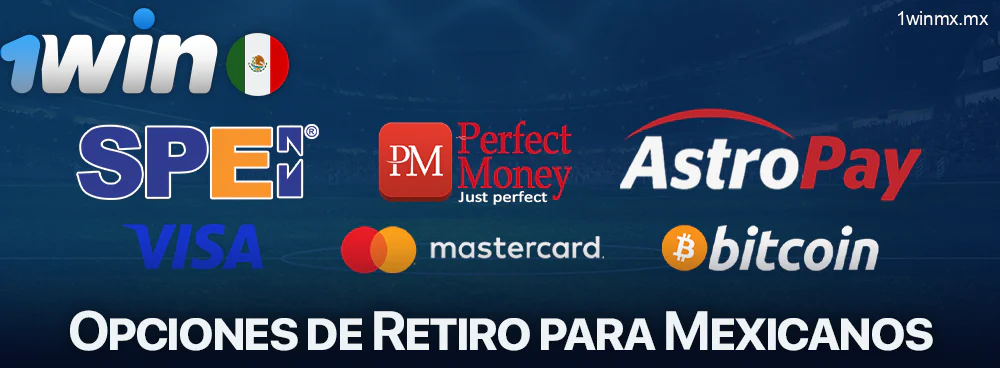 Métodos de retiro de 1win para mexicanos