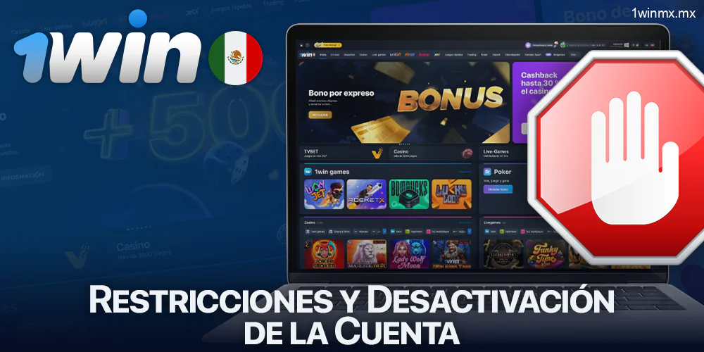 Bloquear una cuenta personal 1win