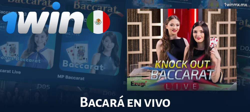 Bacará en vivo en 1win MX