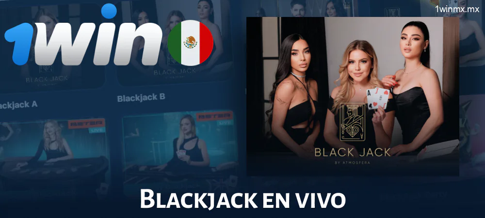 Blackjack en vivo en 1win MX