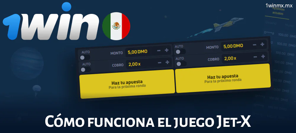Características del juego 1win MX Jet X