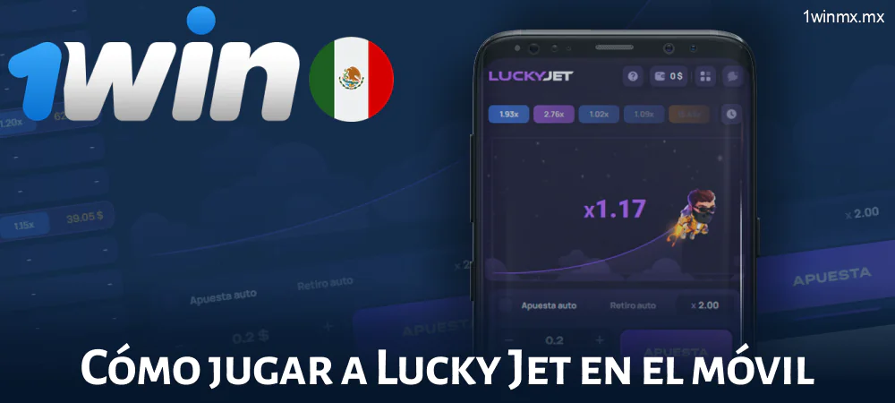 El juego Lucky Jet en la aplicación 1winMX