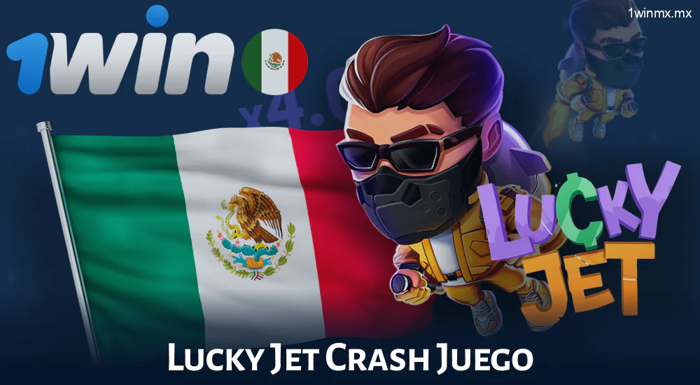 Crash juego Lucky Jet en 1win MX
