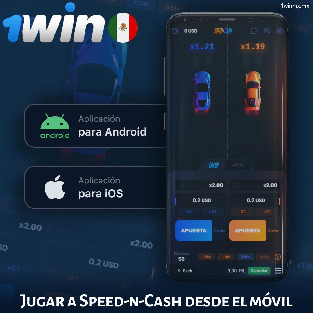 El juego Speed-n-Cash en la aplicación 1win MX