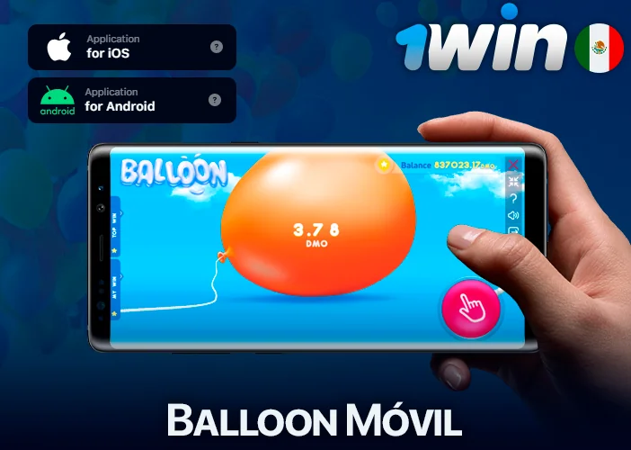 Juega a Balloon en la aplicación móvil 1Win